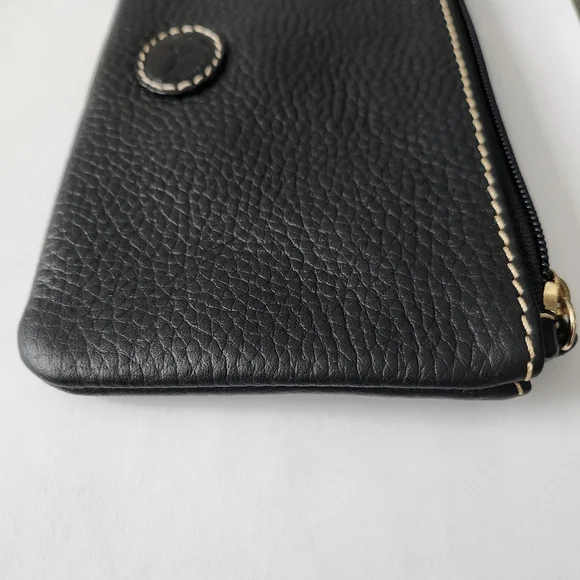 Dooney ID Black Zip Pouch Set